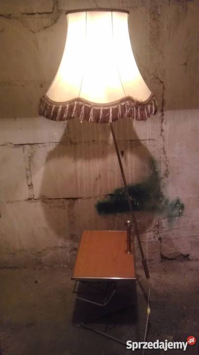 Stolik gazetnik z lampą PRL pomorskie Gdańsk