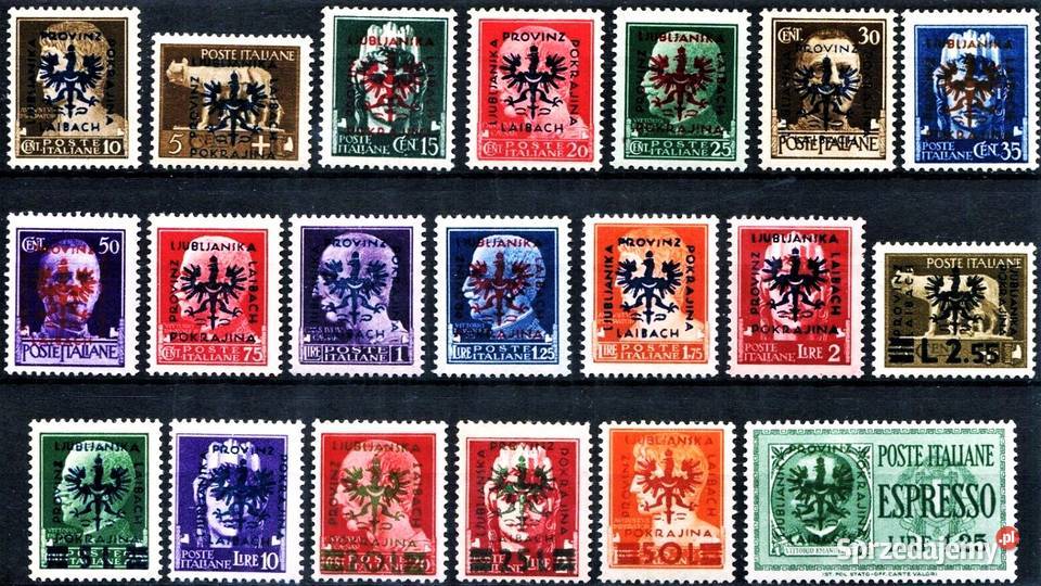 LAIBACH 1944 okupacja niemiecka kompletna Człuchów