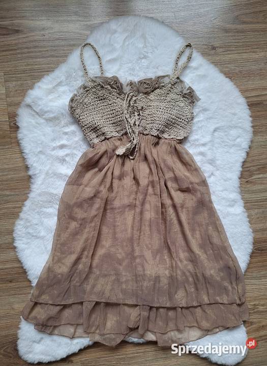 Śliczna dziecięca dziewczęca sukienka bawełna 23