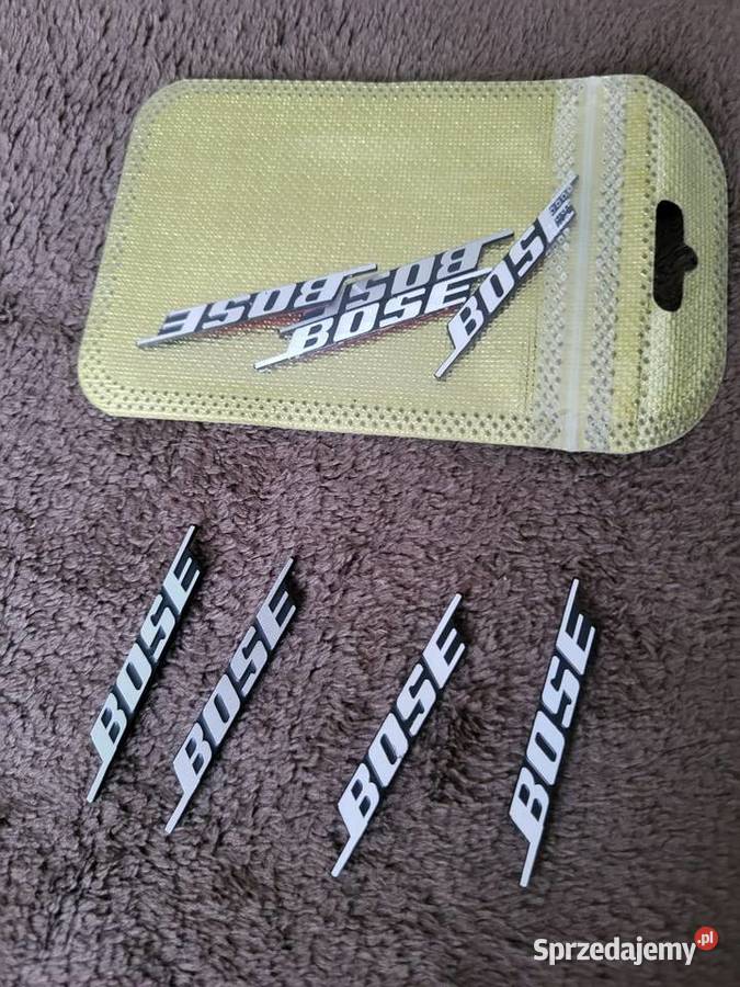 Zestaw 4 emblematów BOSE do głośników Gliwice