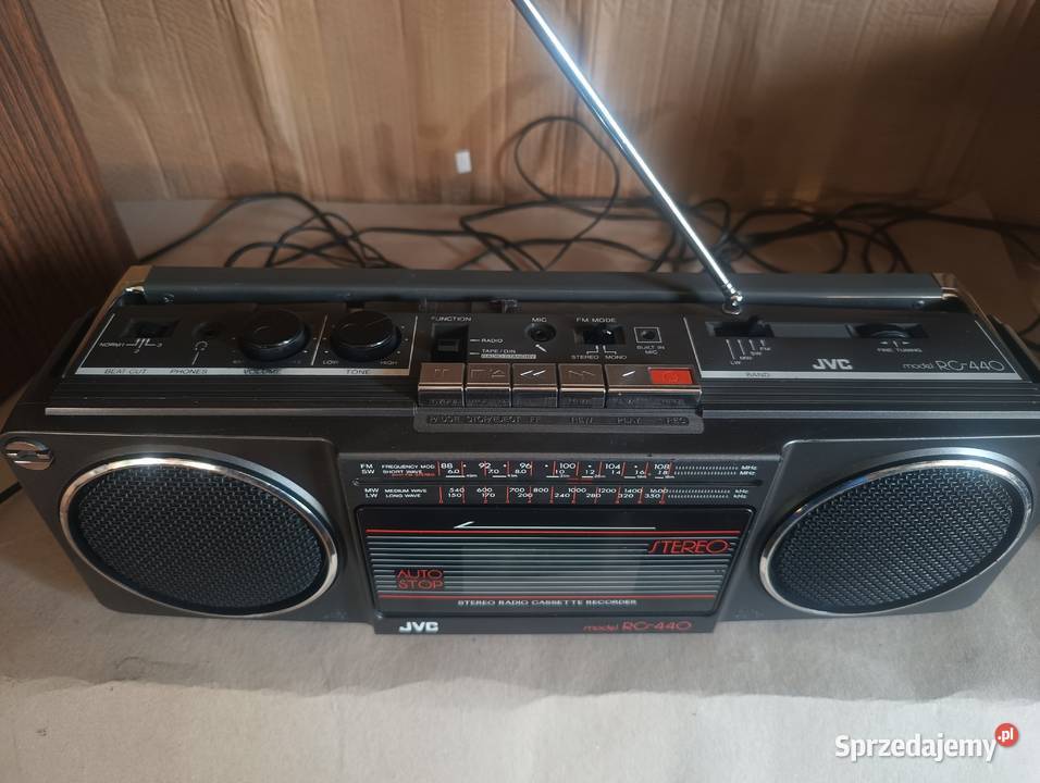 Radiomagnetofon JVC RC440 W Świetnym Stanie podkarpackie