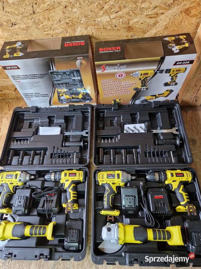 Zestaw Szlifierka Wkrętarka Klucz Udarowy SR028 Narzędzia wielkopolskie