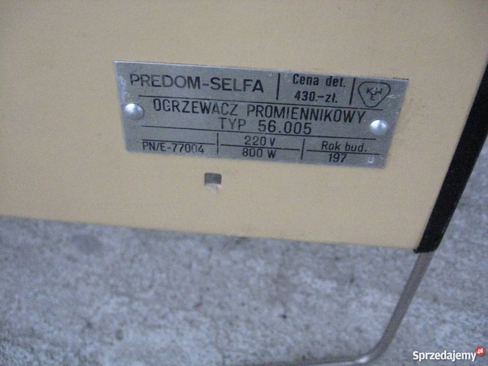 Farelka piecyk grzejnik PREDOMSELFA z Prlu Grodziczno
