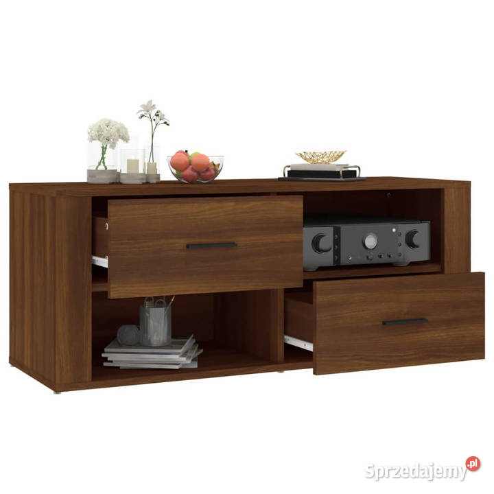 Szafka pod telewizor brązowy dąb 100x35x40 Warszawa