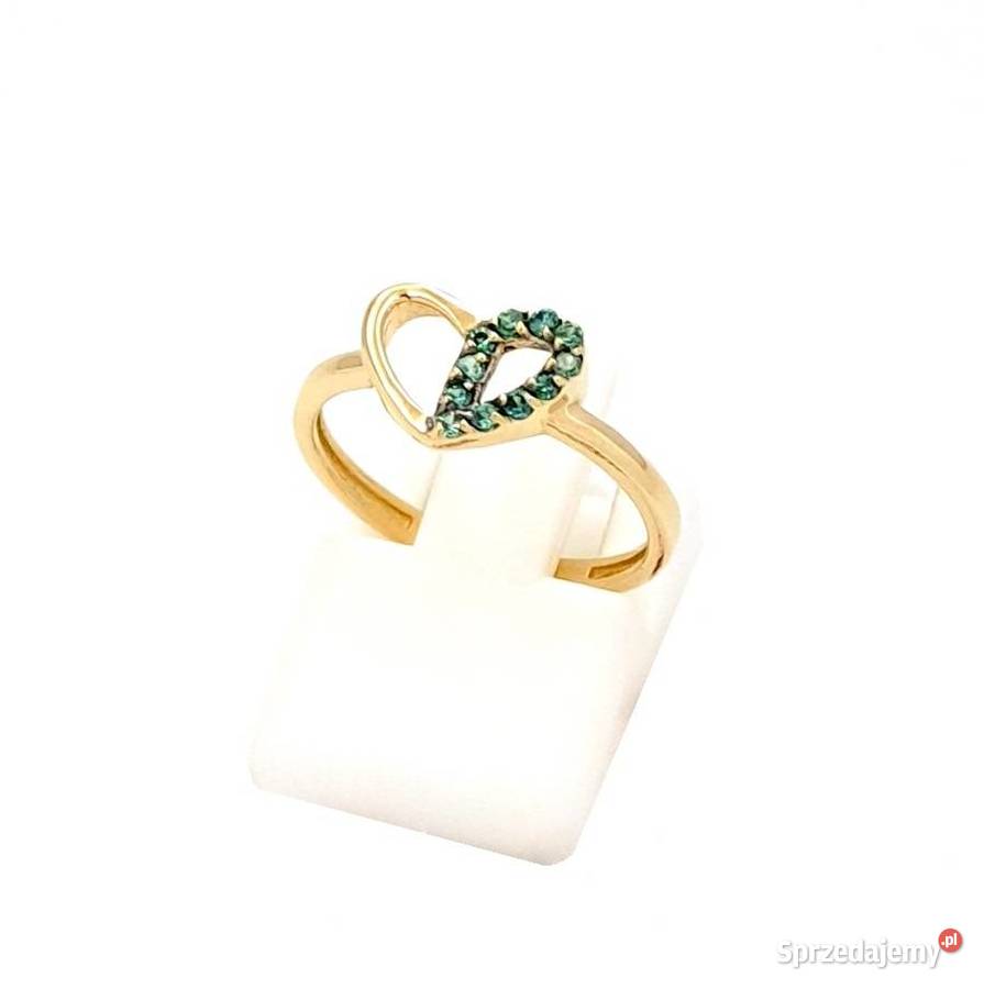 Pierścionek r11 Złoty pr333 Serduszko z Zegarki i Biżuteria Poznań