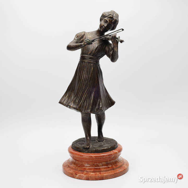 ARTexpert Figurka z brązu kobieta ze skrzypcami Szczecin