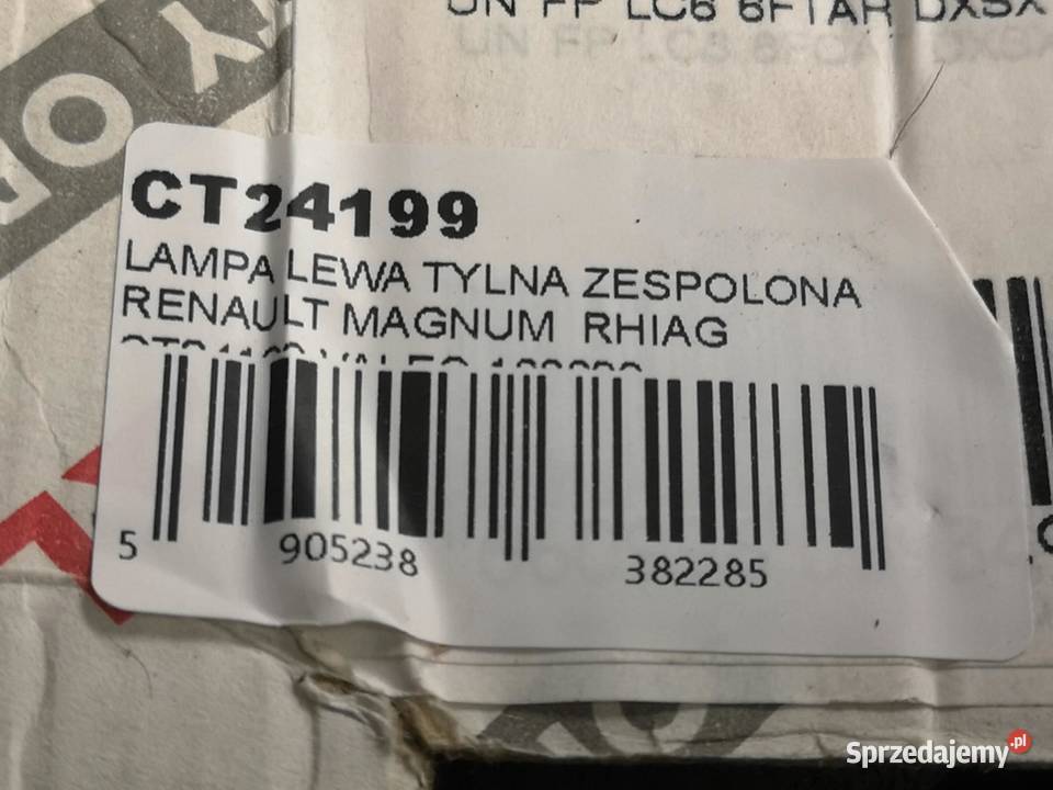 LAMPA ZESP LEWY TYŁ RENAULT MAGNUM 9013 NOWA ciężarowe