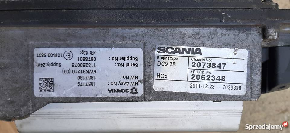 Komputer Sterownik Silnika SCANIA DC9 38 Części samochodowe Staszów