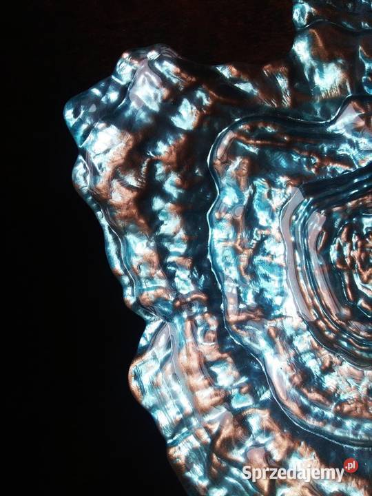 Patera szkło Iryzowane Porcelana i szkło pomorskie