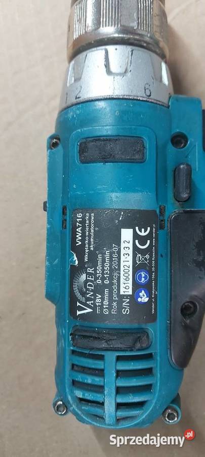 Wiertarko Wkretarka Vander VWA716 bateria łódzkie Sieradz sprzedam