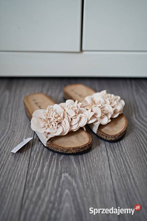 Klapki z kwiatem Mix Fell Warszawa