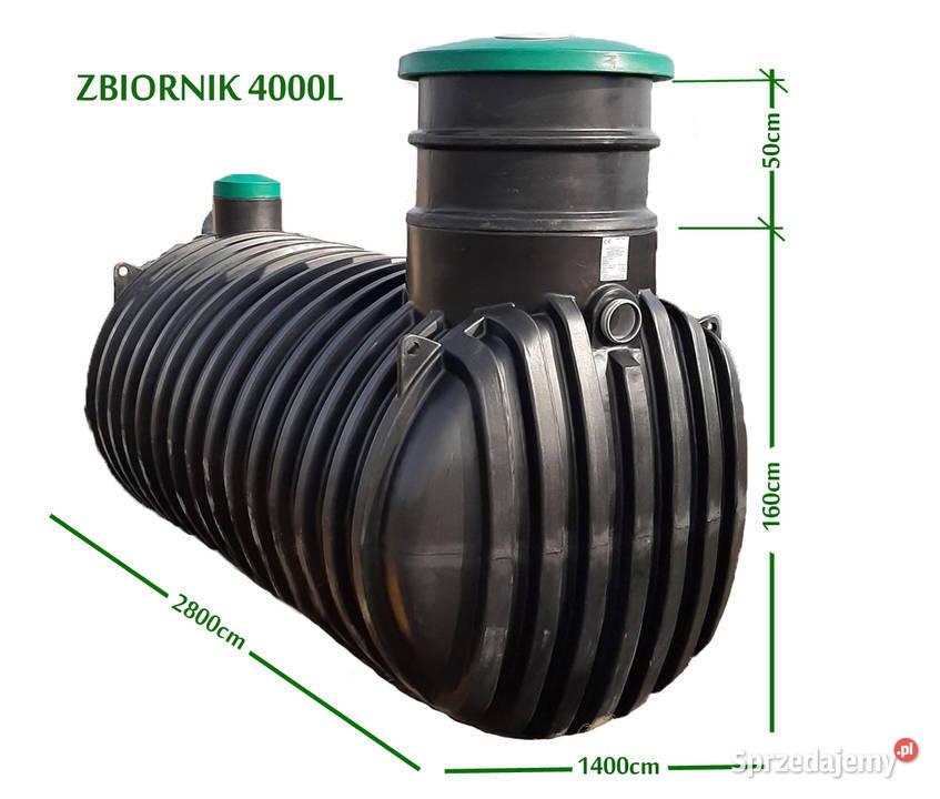ZBIORNIK NA DESZCZÓWKĘ 4000L ZESTAW Z POMPĄ Wrocław