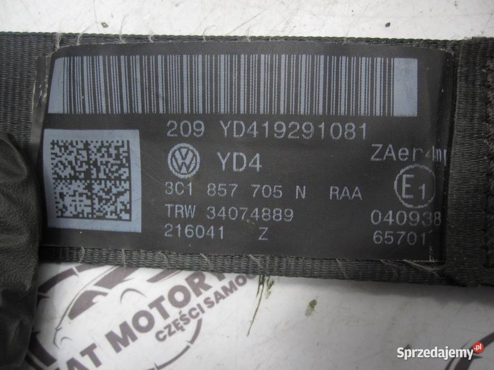 VW PASSAT CC 08r pas bezpieczeństwa lewy przód świętokrzyskie Kielce