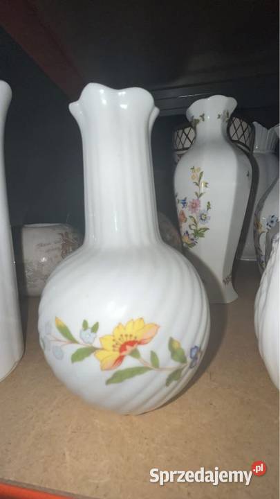 Wazonik Cottage Garden Aynsley Made in England O Porcelana i szkło