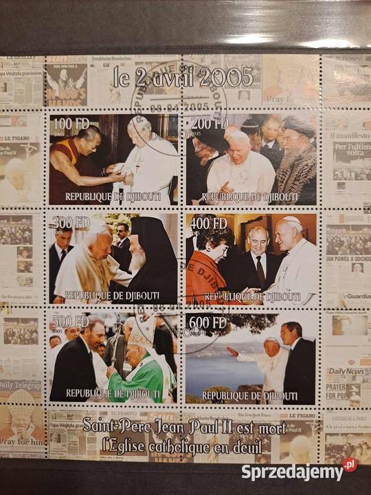 Jan Paweł II znaczki Filatelistyka Kraków