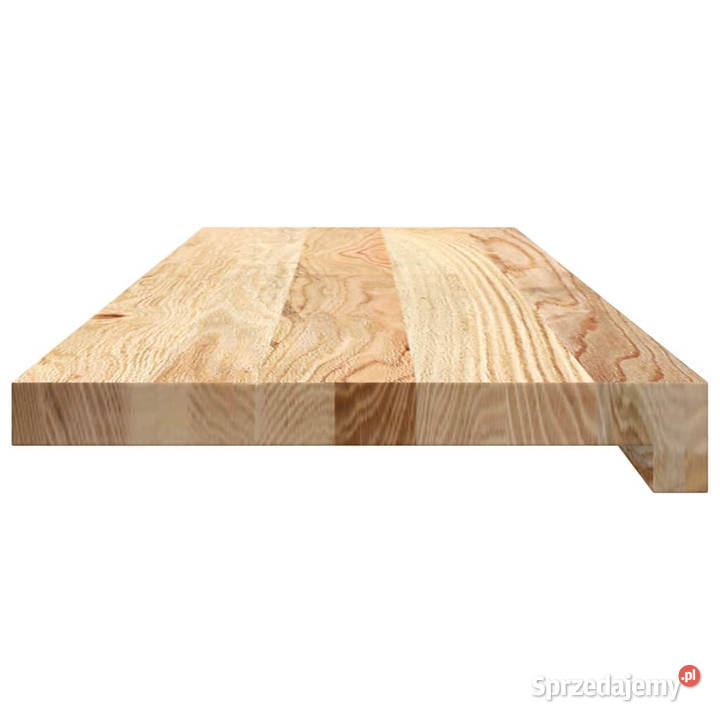 Parapety 2 surowe 80x25x2 lite drewno dębowe
