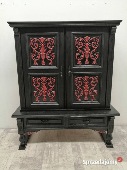 komoda drewniana vintage orientalna łódzkie Radomsko