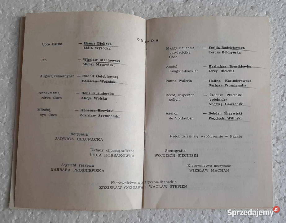 Teatr SYRENA Bądź moją wdową PROGRAM 1975 Łódź