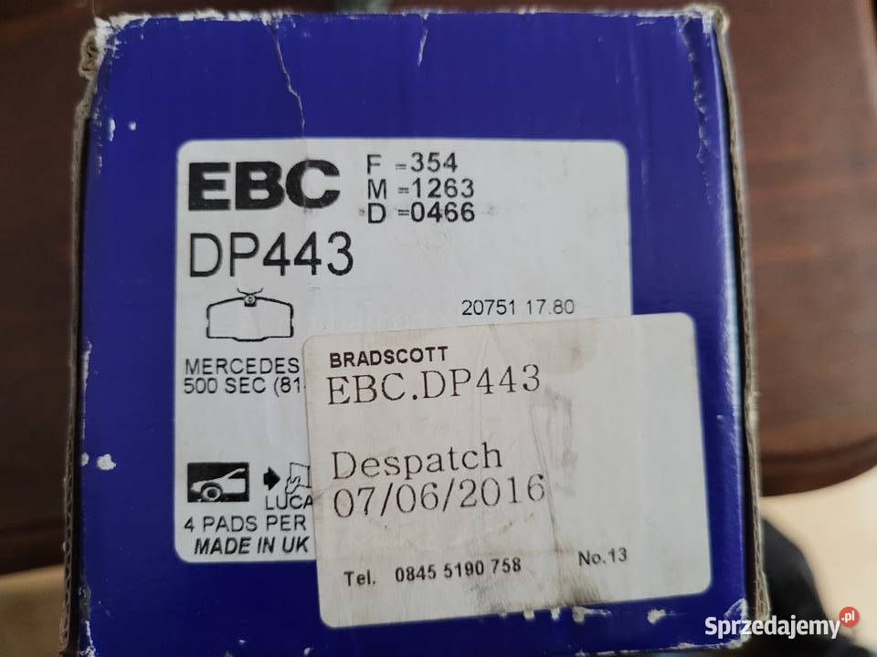 Klocki Hamulcowe EBC Mercedes w126C126