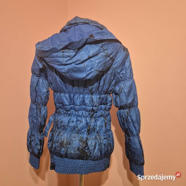 Kurtka damska niebieska rozmiar S z kapturem Brzesko sprzedam