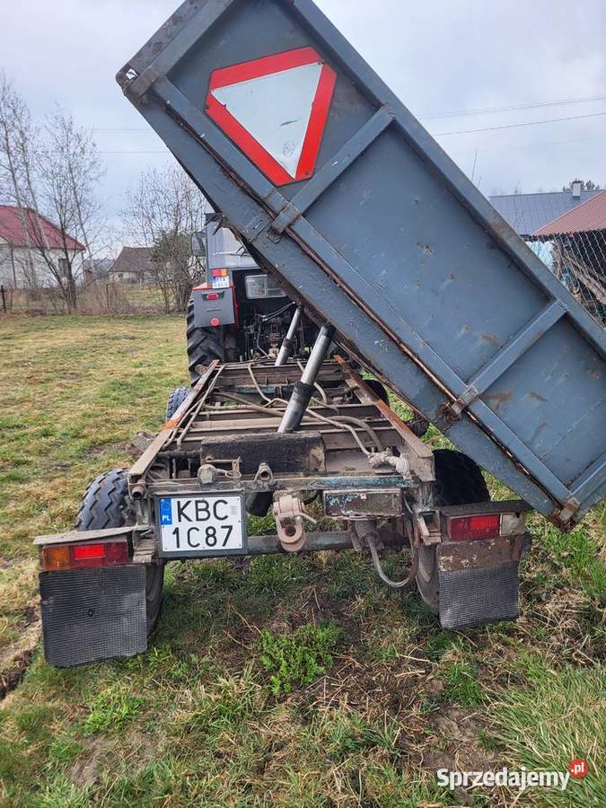 Przyczepa D45 Kiper Wywrotka nieuszkodzony Maszyny rolnicze podkarpackie Dąbrowica