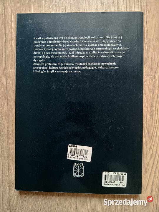 Antropologia kulturowa Ewa Krawczak Rok wydania 2007 Kraków