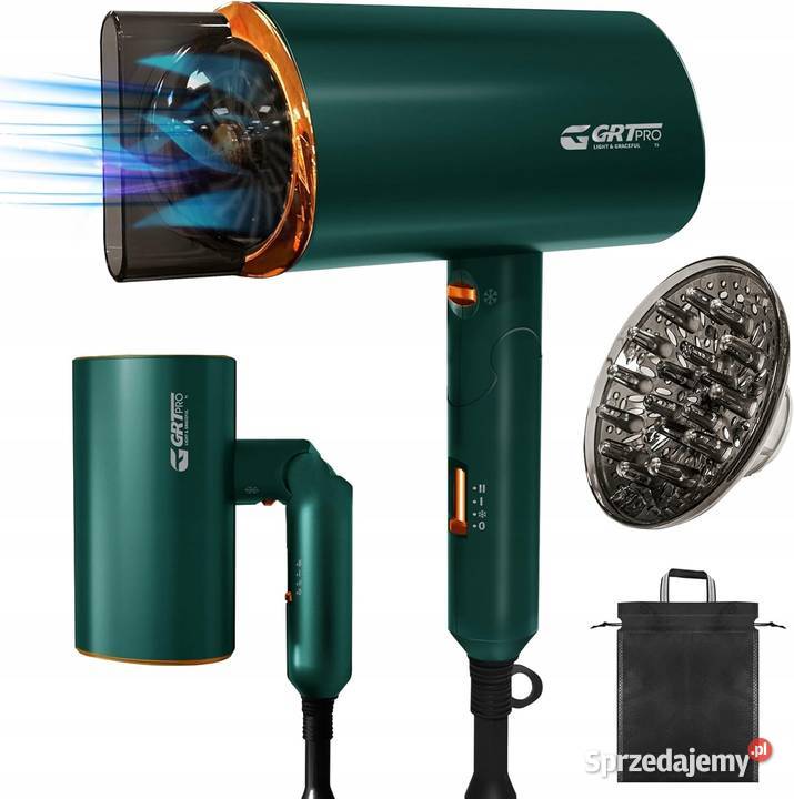 Suszarka do włosów składana podróżna z dyfuzorem Myszyniec