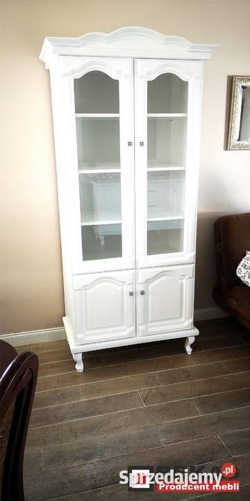 Stylowa Biała Komoda 160 Ludwik Dąb Prowansalki Dom i Ogród Milanówek sprzedam