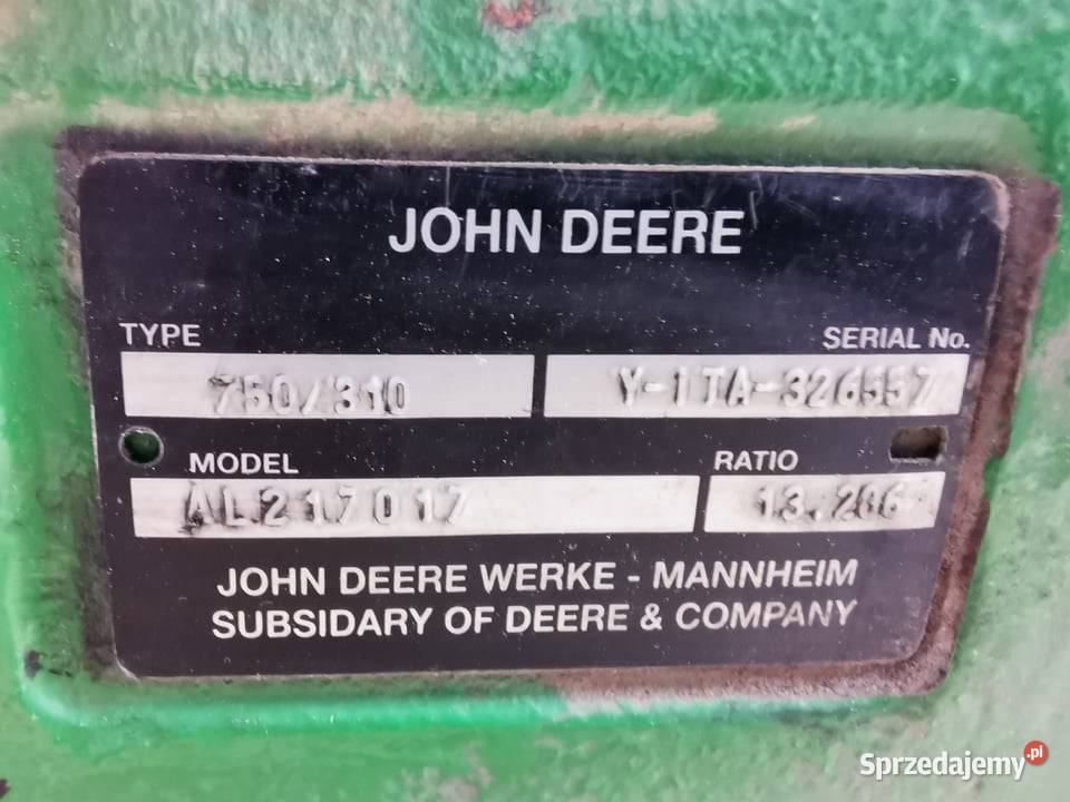 Pochwa mostu John Deere 6155 R Typ 750310 Wilkowo