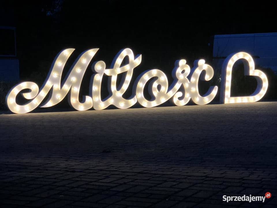 Wynajem NapisyCyfry Stojące LED LOVE 1 18 20 30 Poznań