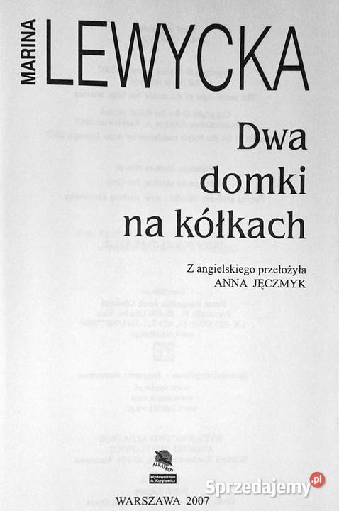 Dwa domki na kółkach Marina Lewycka Chełm