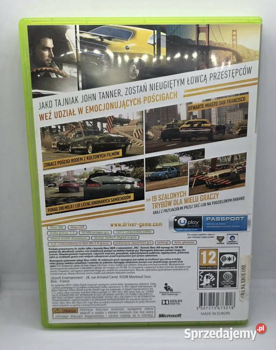 Gra Driver San Francisco Xbox 360 Elbląg sprzedam