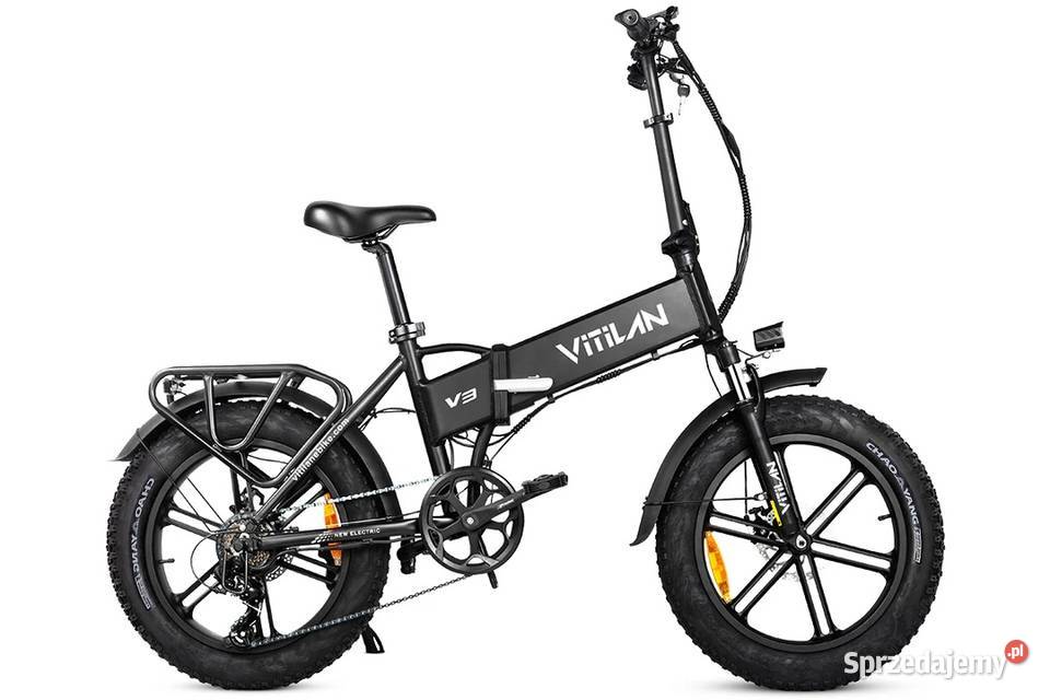 FAT BIKE 750W Vitilan V3 składany 20x4 13 Ah 70 Sport i Wypoczynek Tarnobrzeg