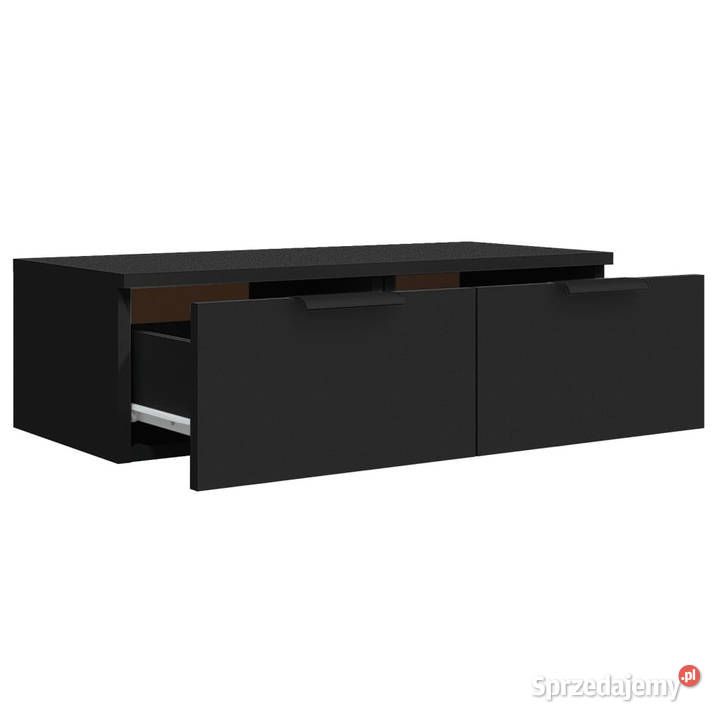 Szafka wisząca czarna 68x30x20 materiał Warszawa