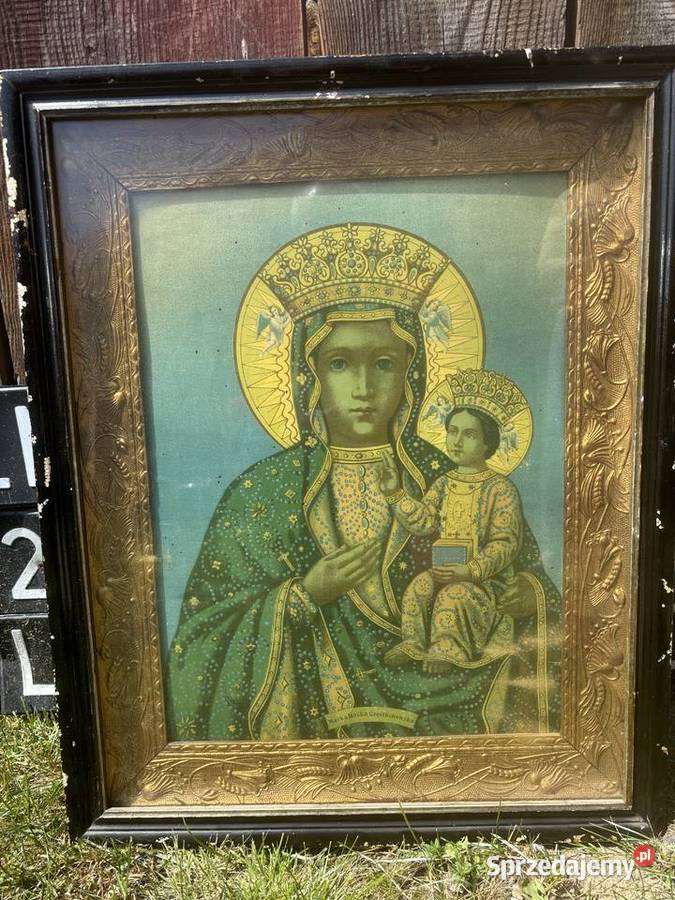 Stary obraz katolicki prawoslawny Matka boska Kosianka-Trojanówka