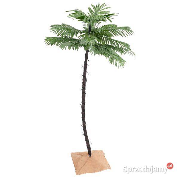 vidaXL Palma z oświetleniem 96 ciepłych białych