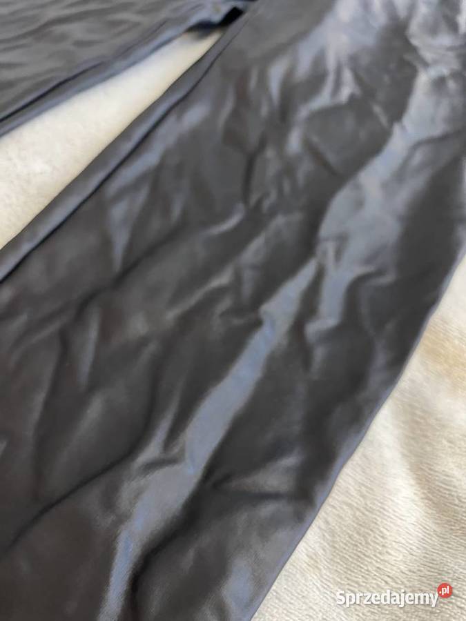 Legginsy spodnie skórzane czarne podkarpackie Jasło