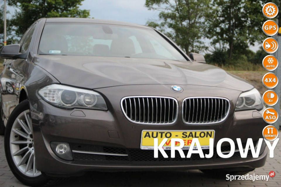 BMW 525 krajowy1właścicielfa VATserwismodel 2013 elektrycznie ustawiane fotele BMW