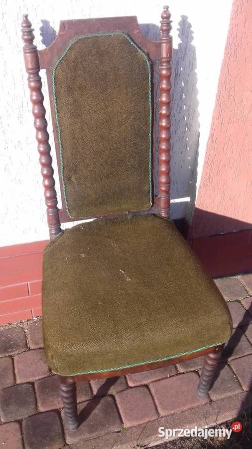 KRZESŁA BAROKOWE MAHOŃ XVIIIXIX WIEK PRUSY Antyki, Sztuka, Kolekcje Orneta