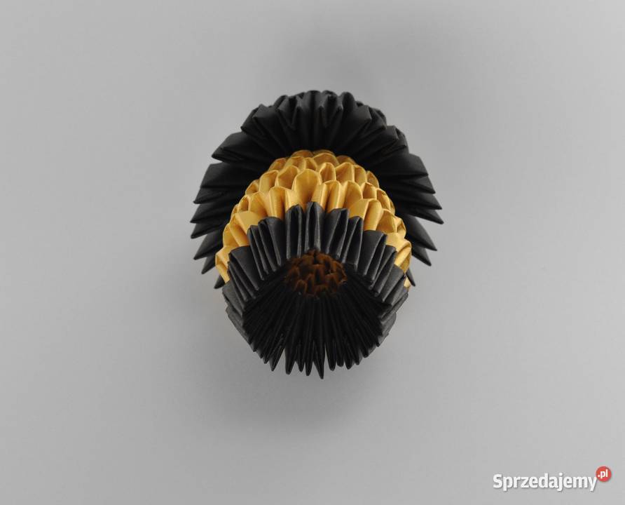 Grzybek origami modułowe 3D papier metaliczny Szczecin