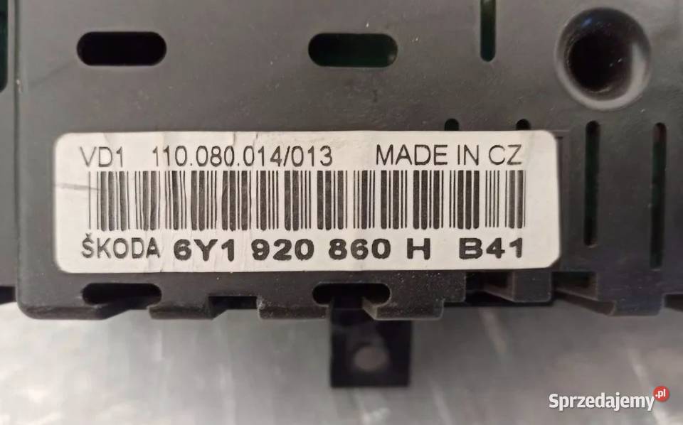 LICZNIK ZEGARY SKODA FABIA I 1 19 TDI 6Y1920860H Działoszyce sprzedam