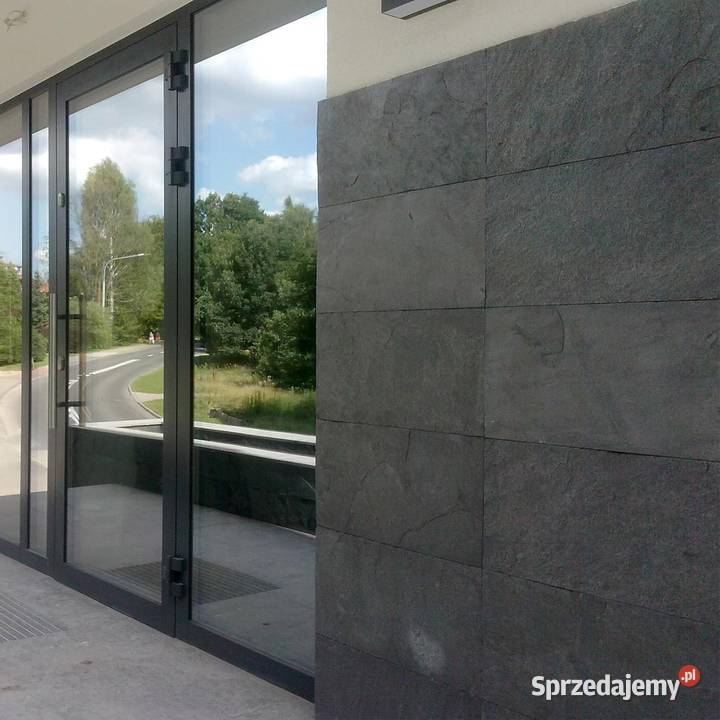 Płytki Łupek Silver Grey 30x60x12 Elewacja