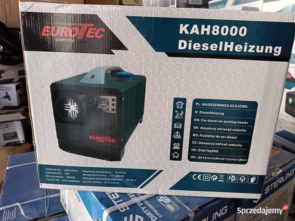 Webasto ogrzewanie postojowe 8kW 12kW 12V 24V Dobrzyniewo Duże