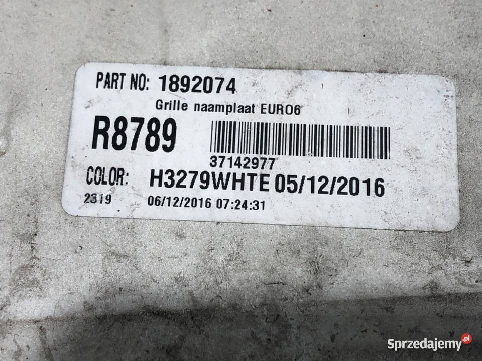 ATRAPA GRILL DAF XF 1835711 Ciągnik siodłowy podkarpackie