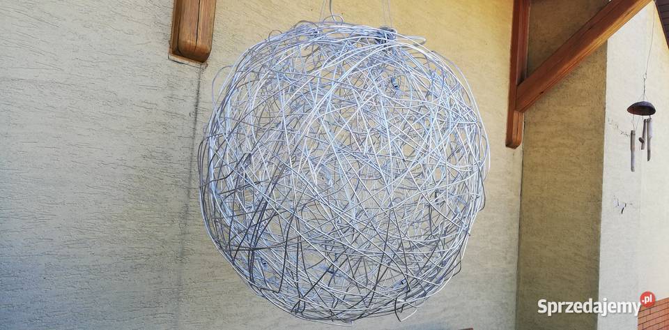 Lampa sufitowa żyrandol kula druciana pleciona Dom i Ogród Garwolin