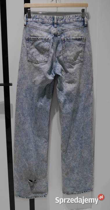 River Island świetne spodnie szerokie nogawki 34 Inny materiał