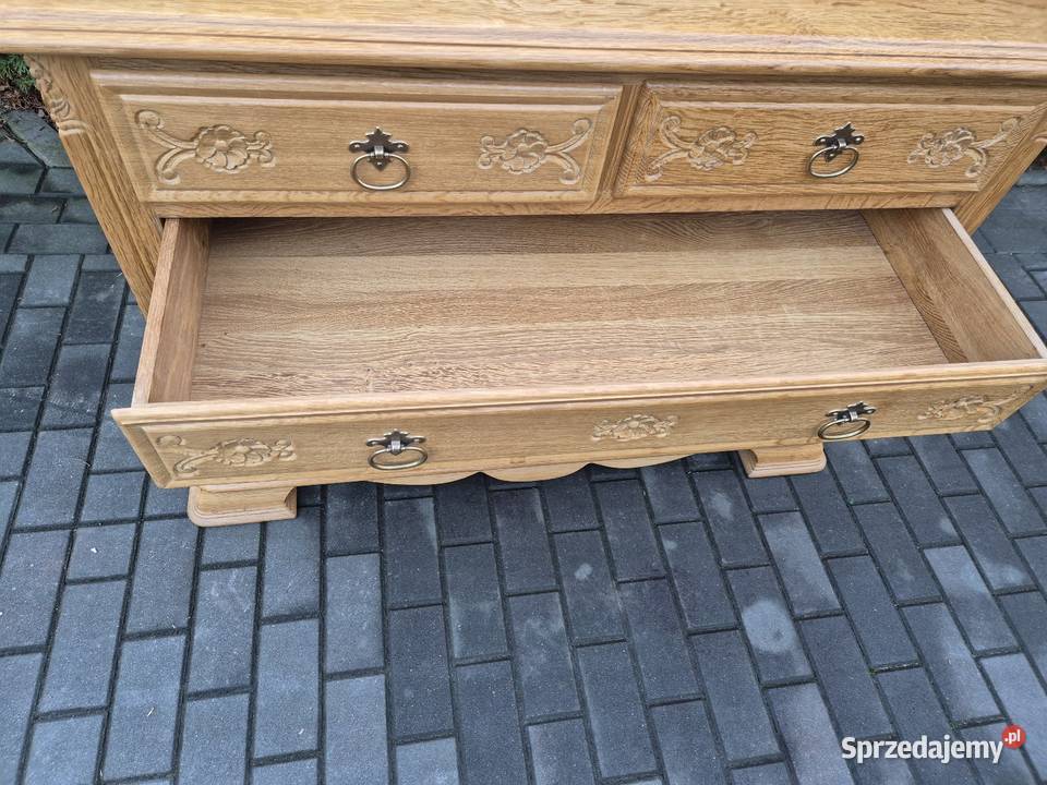 Drewniana toaletka z lustrem 50cm Rawa Mazowiecka