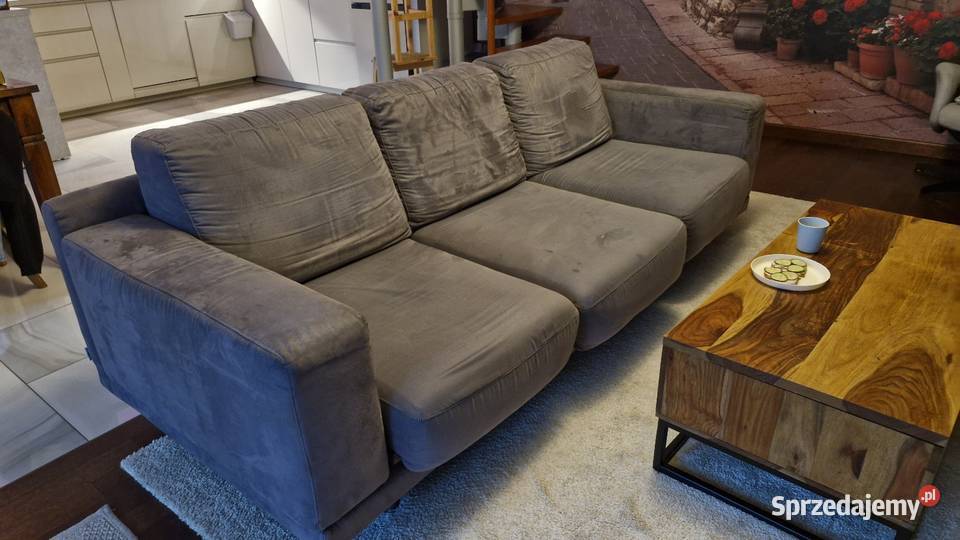 kanapa 3osobowa szeslong rozkladana szara Otwock