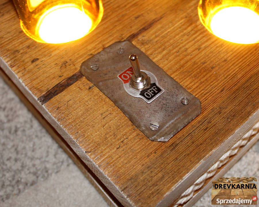 Lampa z butelek klimat barowy niepowtarzalna Olsztyn