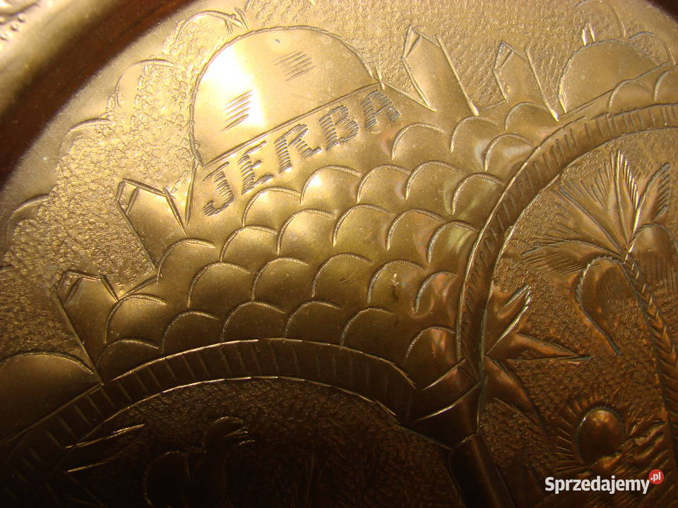 JERBA 2001 mosiężny talerz Pruszcz Gdański